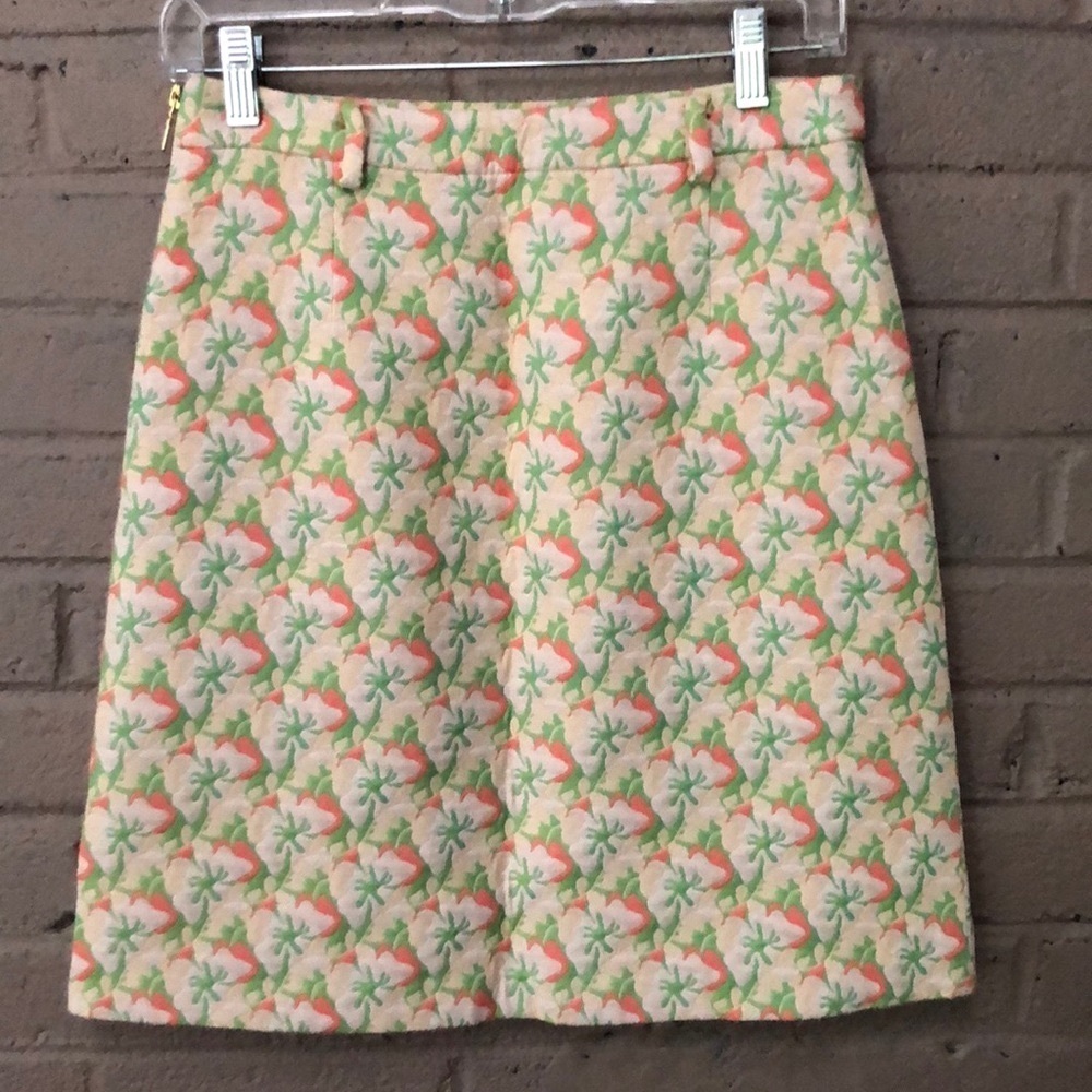 Lauren Moffatt / Anthropologie - Textured floral print skirt 4